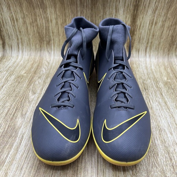 Nike Mercurial Superfly 6 Clug FG Soccer Cleats AH7363-070 Grey/Yellow Men's 13 - Picture 2 of 9